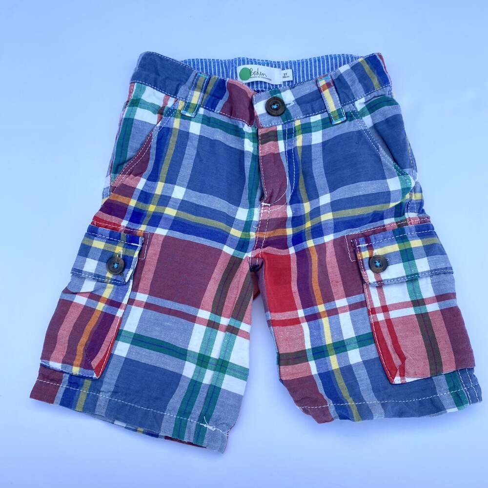 Mini Boden Plaid Shorts